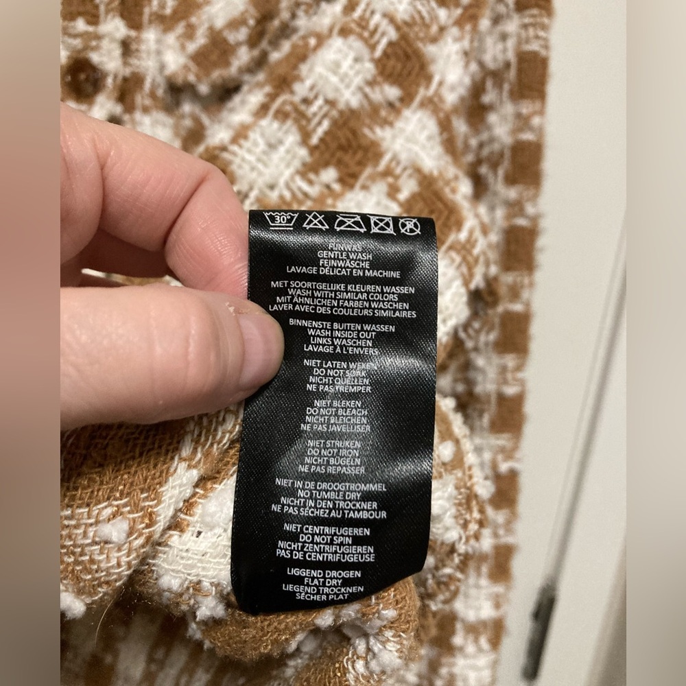 Costes Basic Chic Camel Brown & White Skyler Plai… - image 4